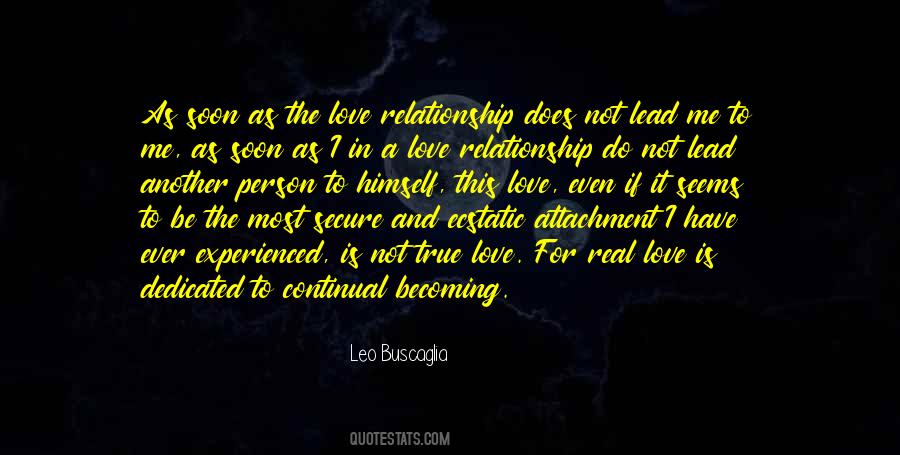 Relationship Attachment Quotes #241558