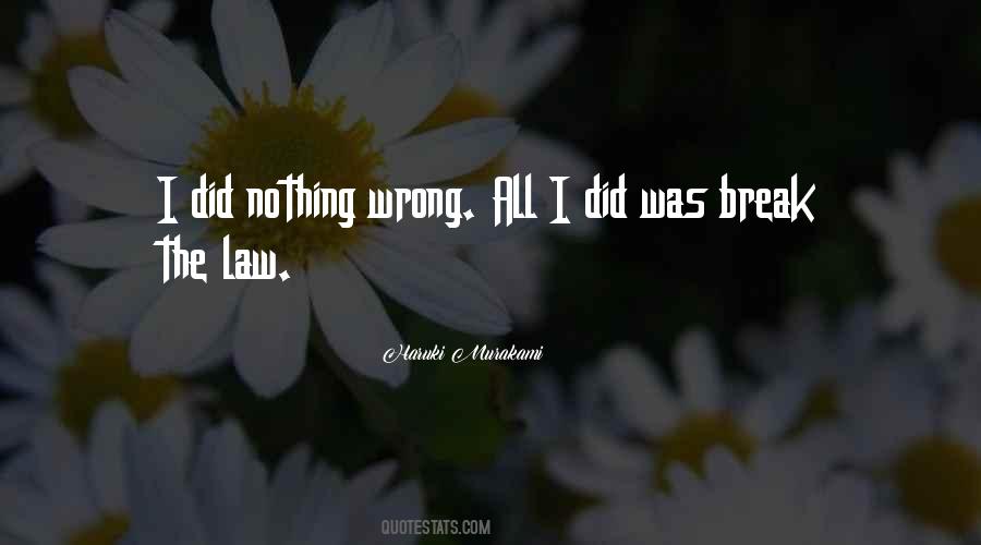 I Did Nothing Quotes #171951