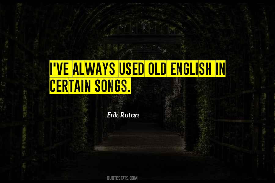 English Old Quotes #254331