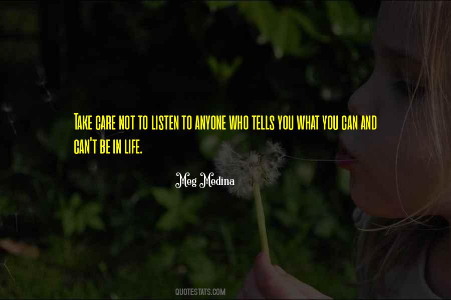 Care Yourself Quotes #1718825