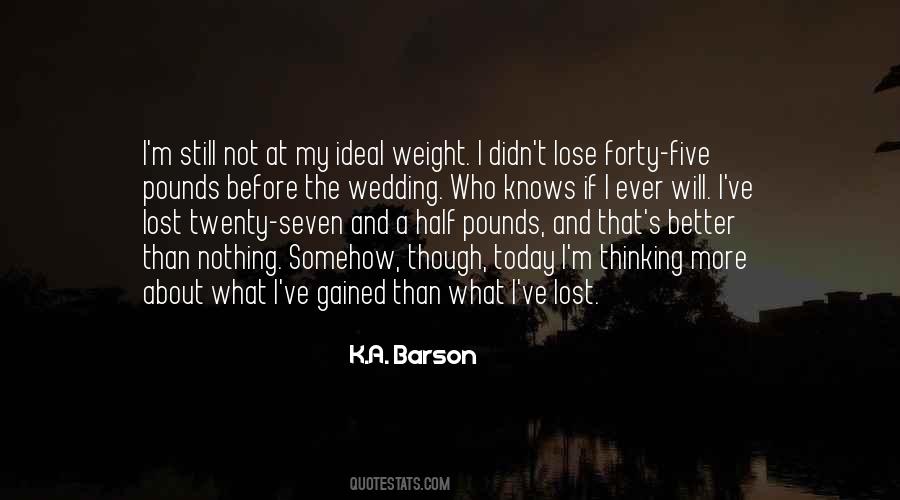 Ideal Weight Quotes #671920