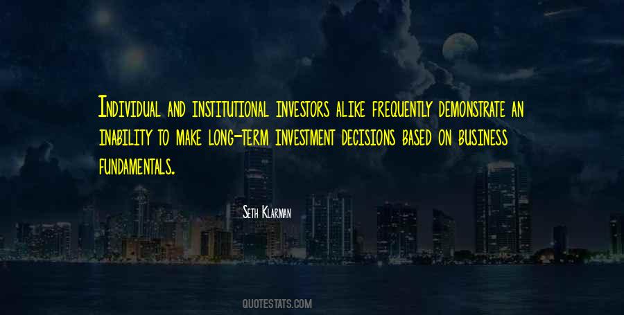 Long Investment Quotes #502180