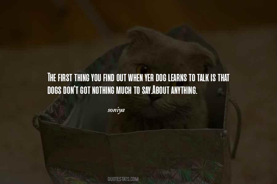 First Talk Quotes #246512