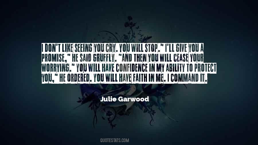 Promise Not To Cry Quotes #1034709