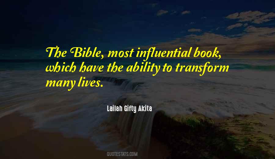 Most Influential Book Quotes #1791398