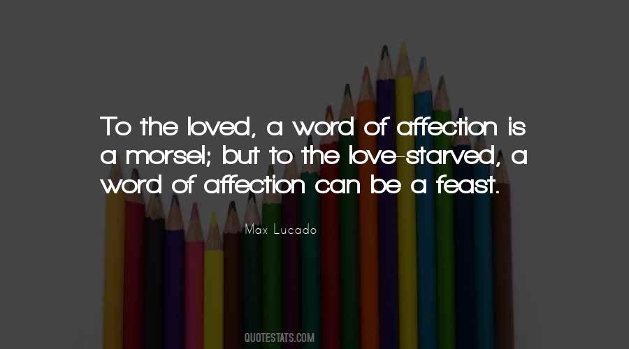 Affection Of Love Quotes #384620