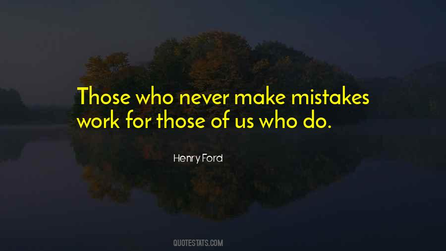 Work Mistakes Quotes #1608353