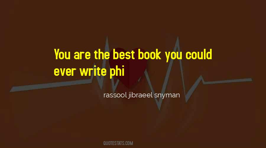 You Are Best Quotes #269085
