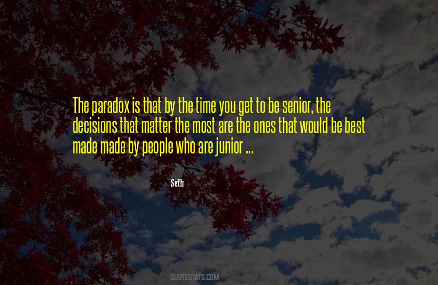 Junior Senior Quotes #122173