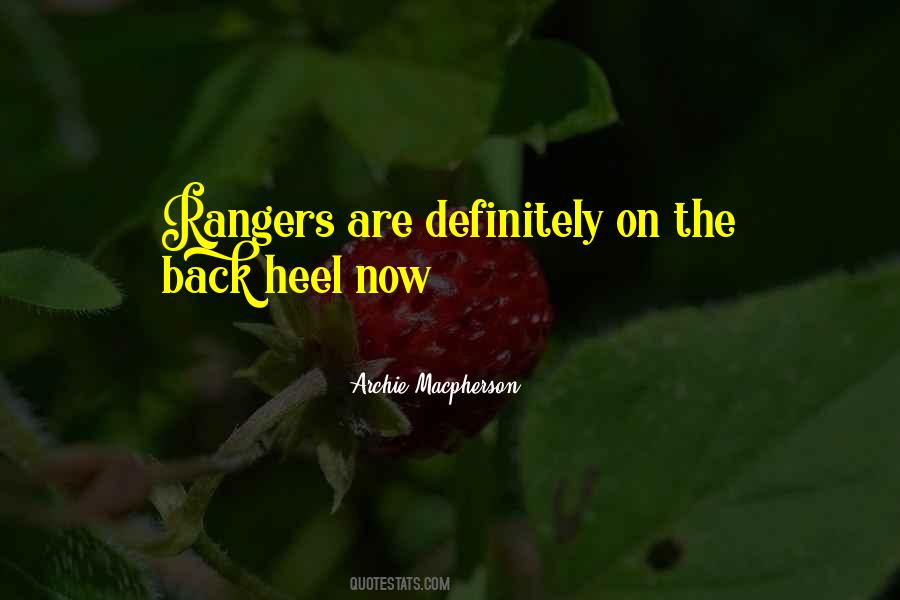 The Rangers Quotes #1518697