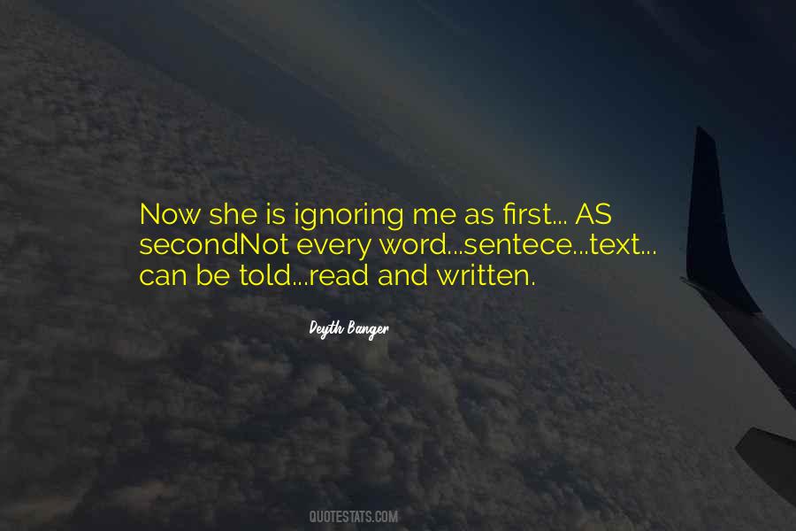 Not Ignoring Quotes #1230684