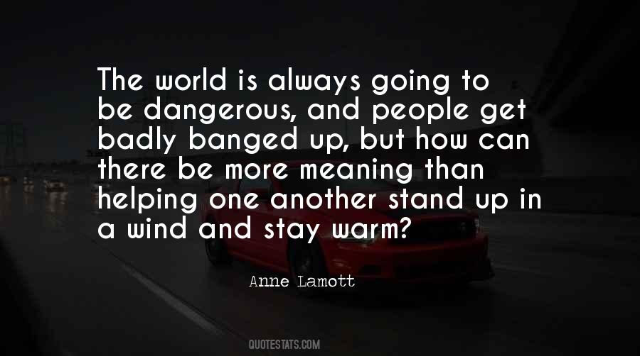 The World Is Dangerous Quotes #1195025