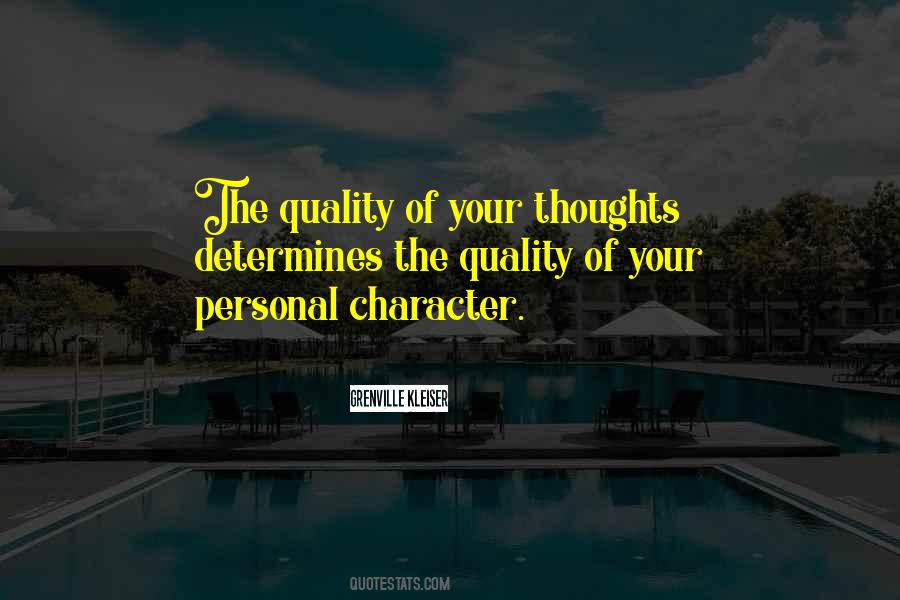 Quality Thoughts Quotes #921796