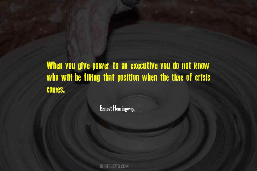 Crisis Time Quotes #130799