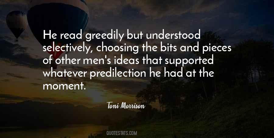 Quotes About Greedily #496132