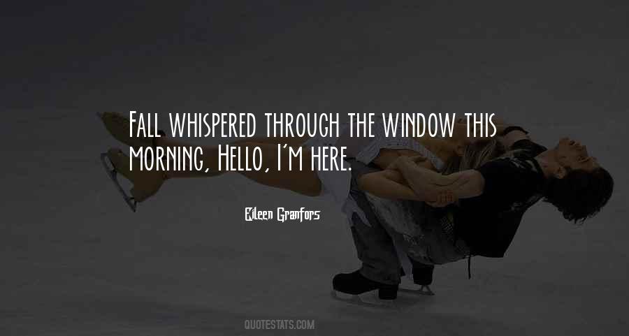 Fall Morning Quotes #1096350