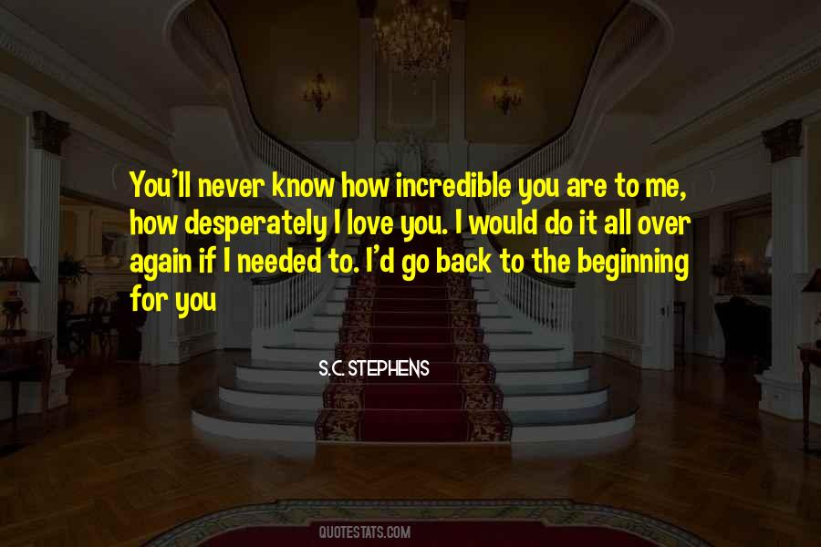 Go Back To The Beginning Quotes #1533822