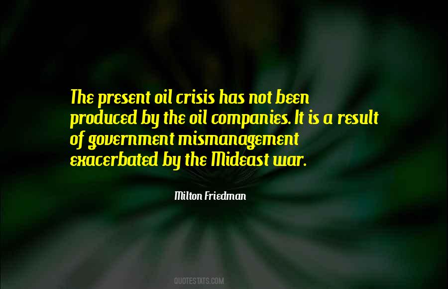 Oil Crisis Quotes #948117