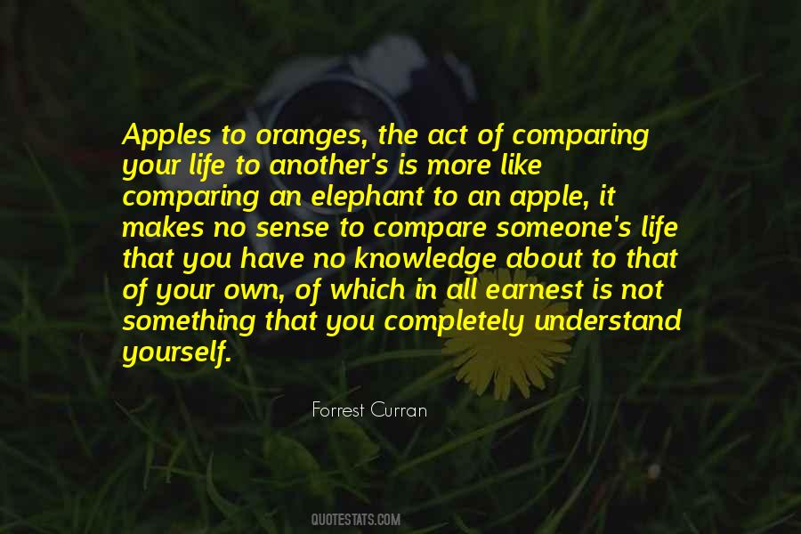 Life Compare Quotes #1226374