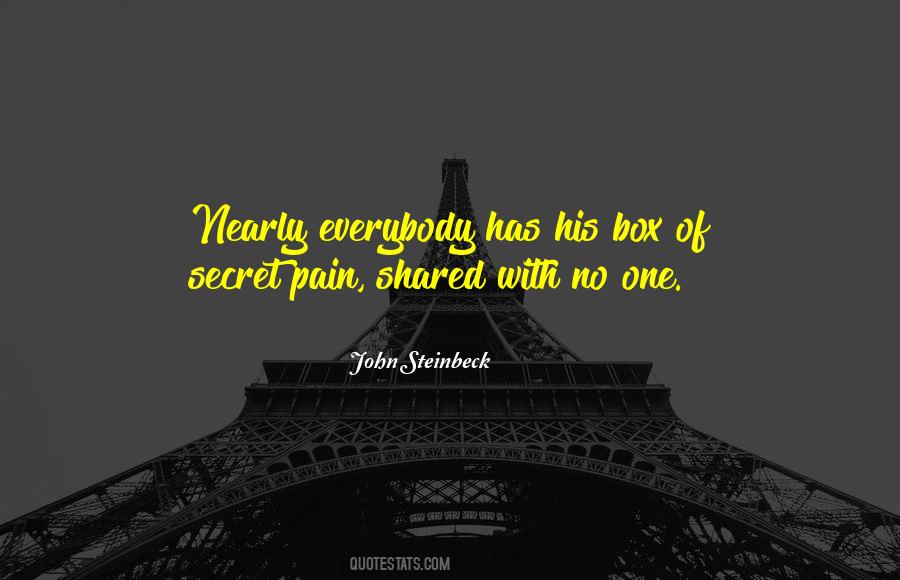 Secret Pain Quotes #1621249