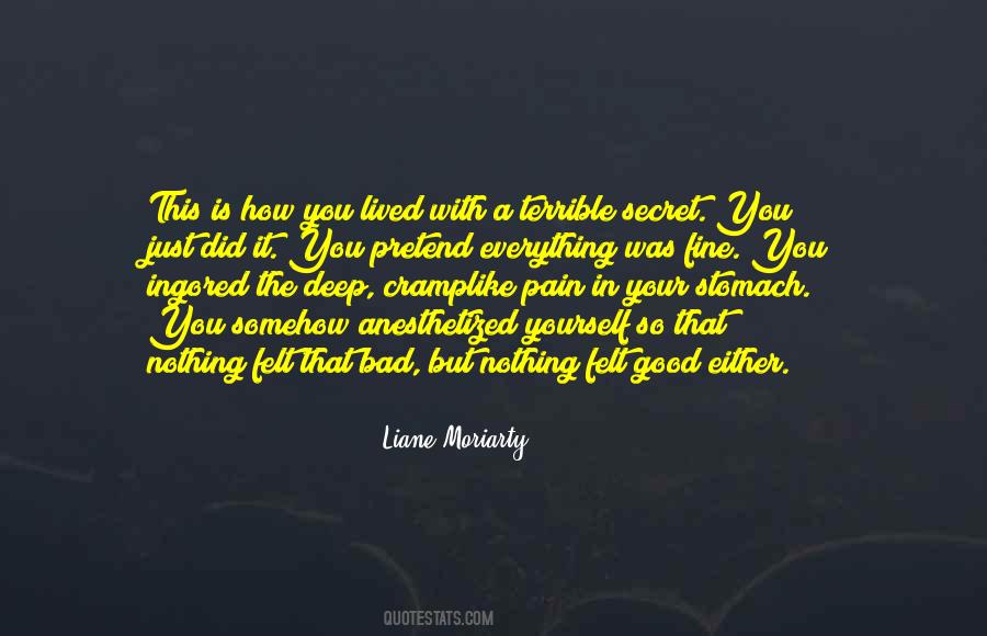 Secret Pain Quotes #930873
