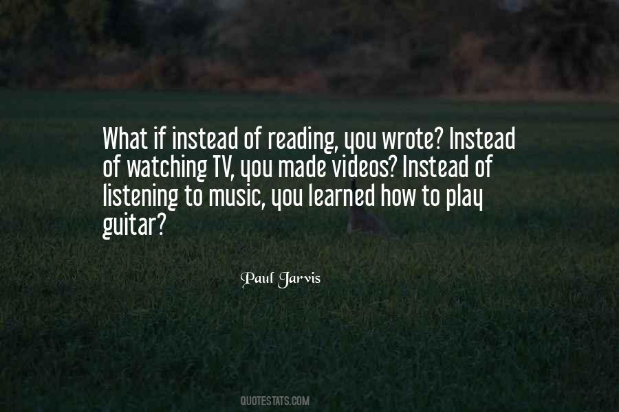 Reading Music Quotes #1014141