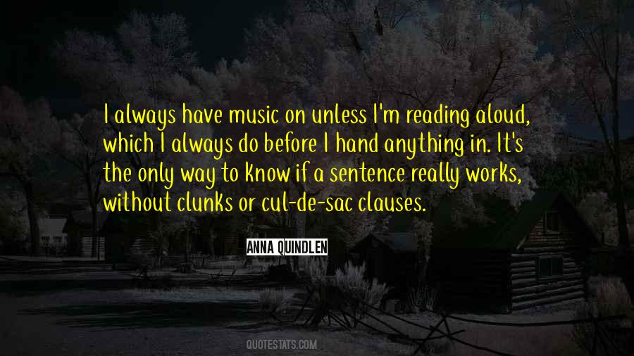 Reading Music Quotes #1290636