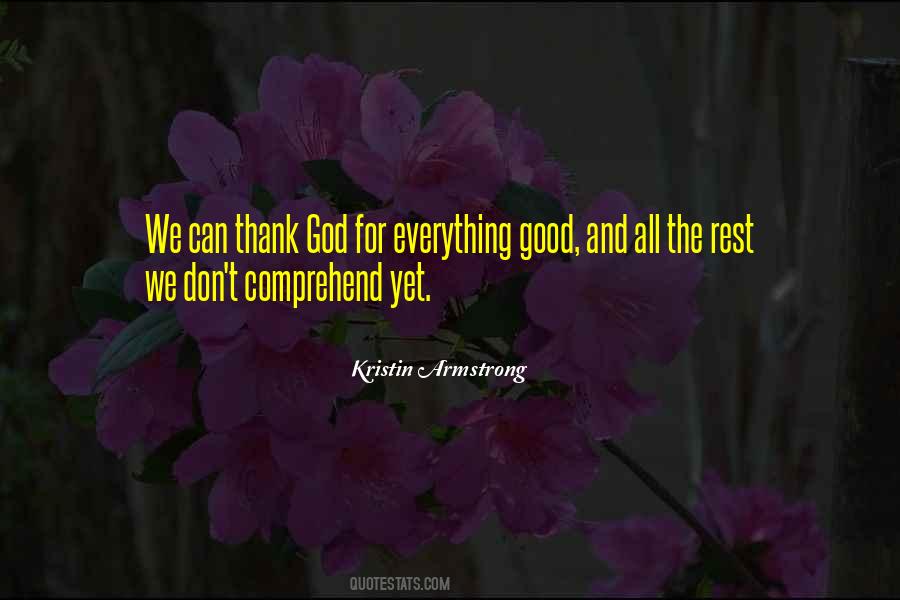 Thank You God For Everything Quotes #427896