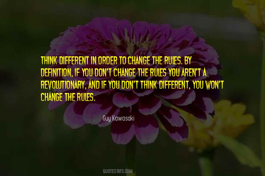 Different Rules Quotes #1021025