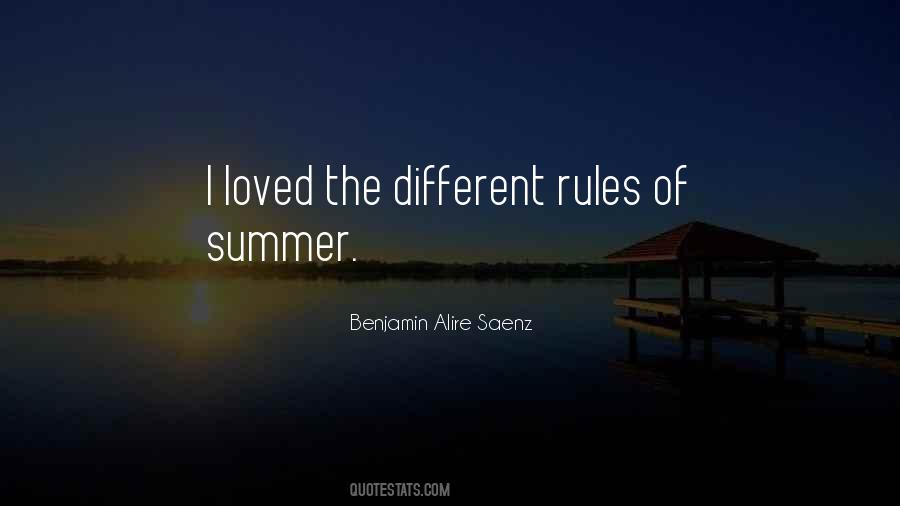 Different Rules Quotes #424148