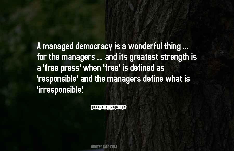 The Strength Of Democracy Quotes #719619