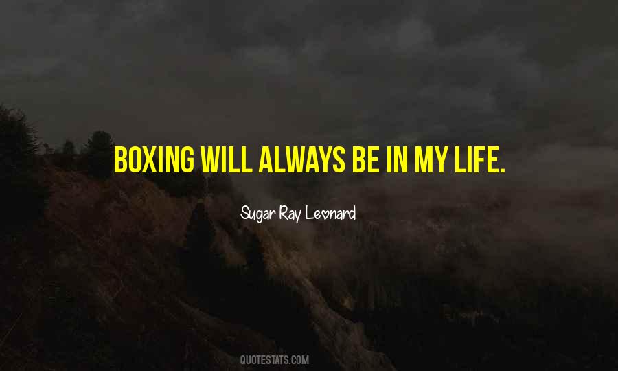 Boxing Life Quotes #100977