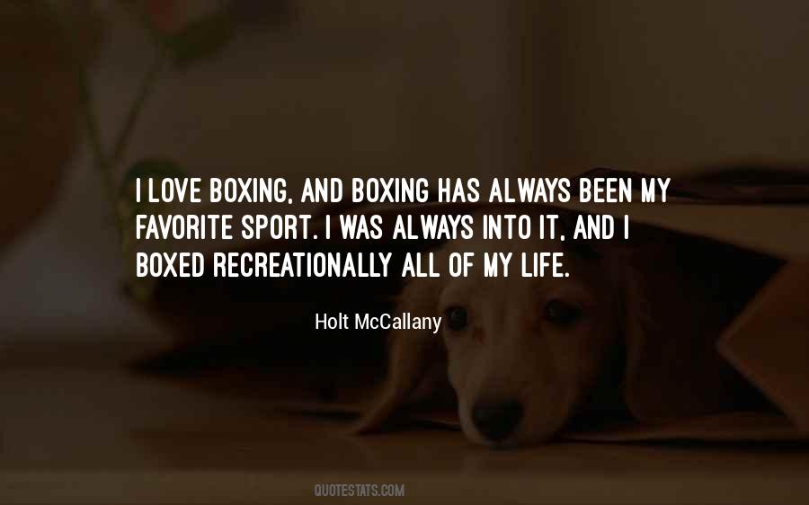 Boxing Life Quotes #1789714