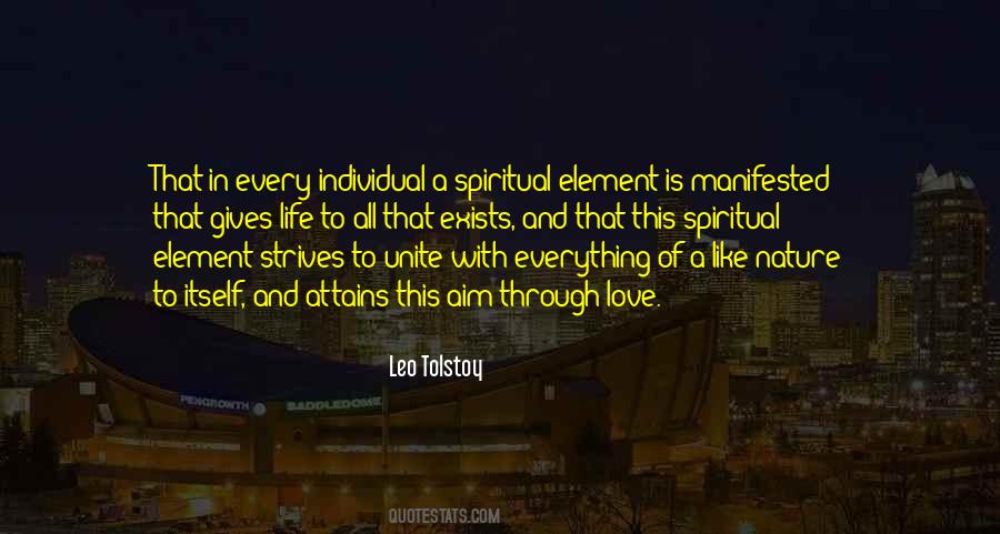 Element Of Life Quotes #331949