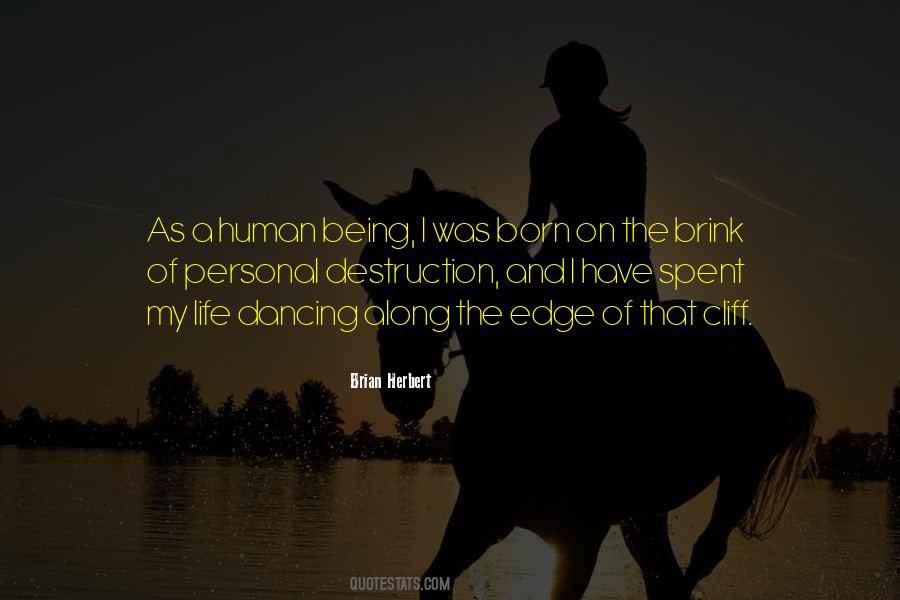 Edge Of A Cliff Quotes #1243886