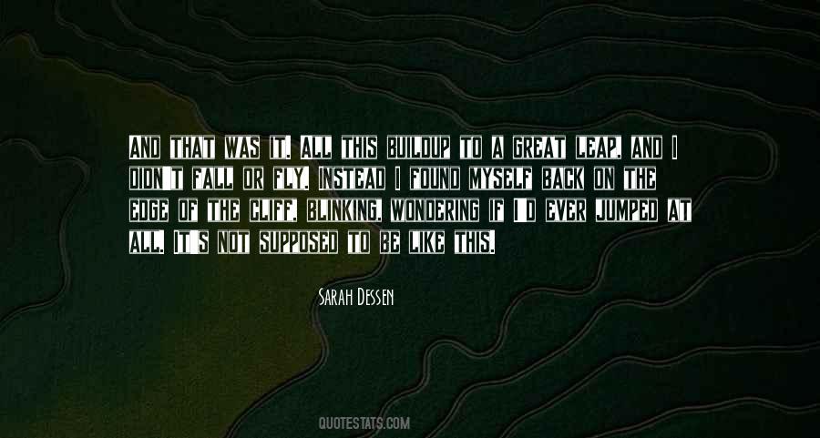 Edge Of A Cliff Quotes #981801