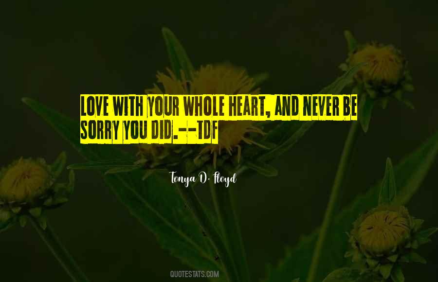 Sorry Heart Quotes #318247