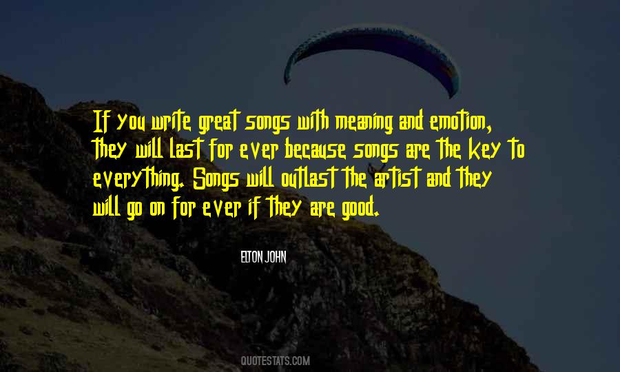 Quotes About Great Songs #315724