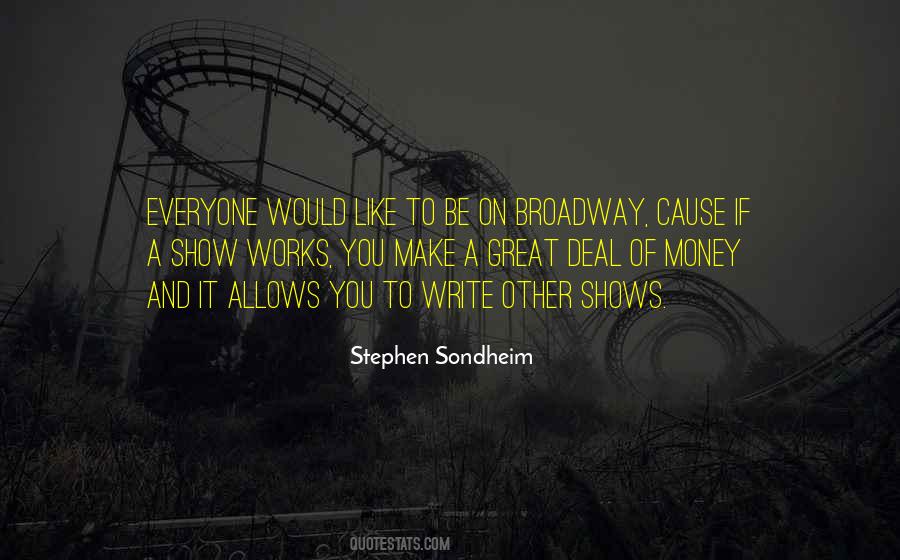Quotes About Great Shows #522965 Quotes About Great Shows #522965