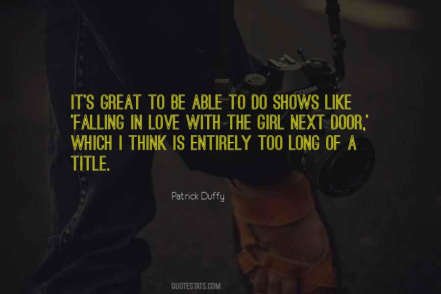 Quotes About Great Shows #670243