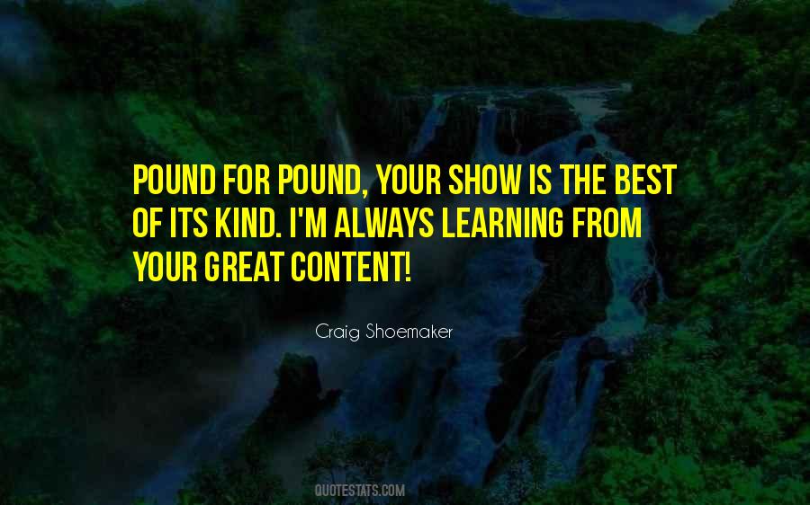 Quotes About Great Shows #713763 Quotes About Great Shows #713763