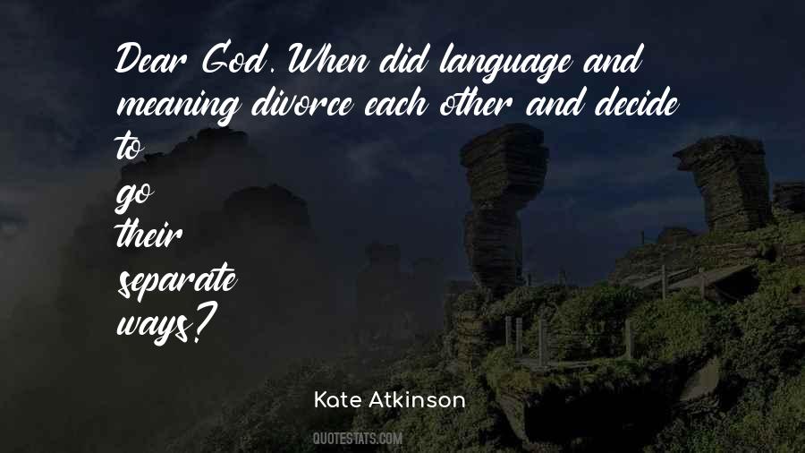 God Divorce Quotes #496207