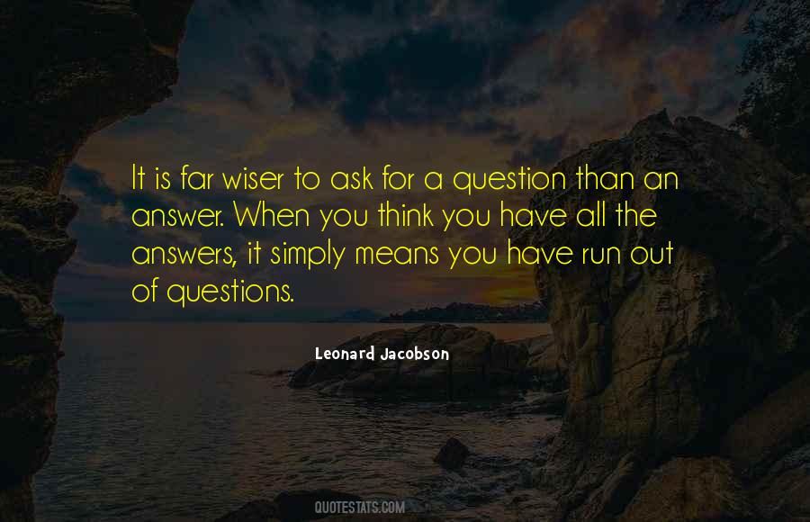 Answer Of Life Quotes #334154