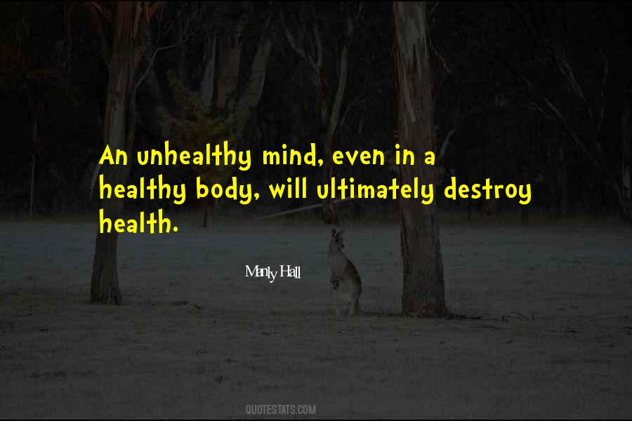Healthy Mind Body Quotes #1231807