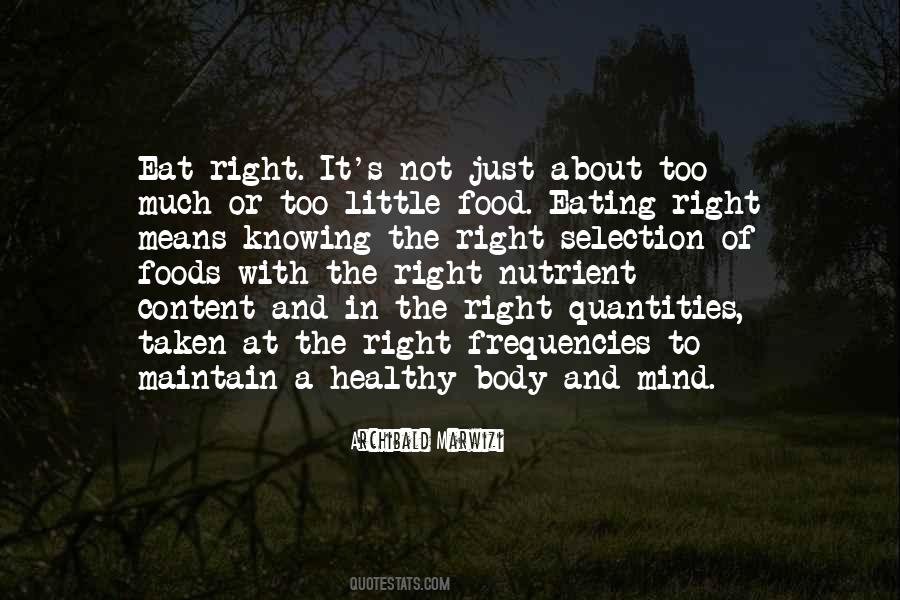 Healthy Mind Body Quotes #1745174