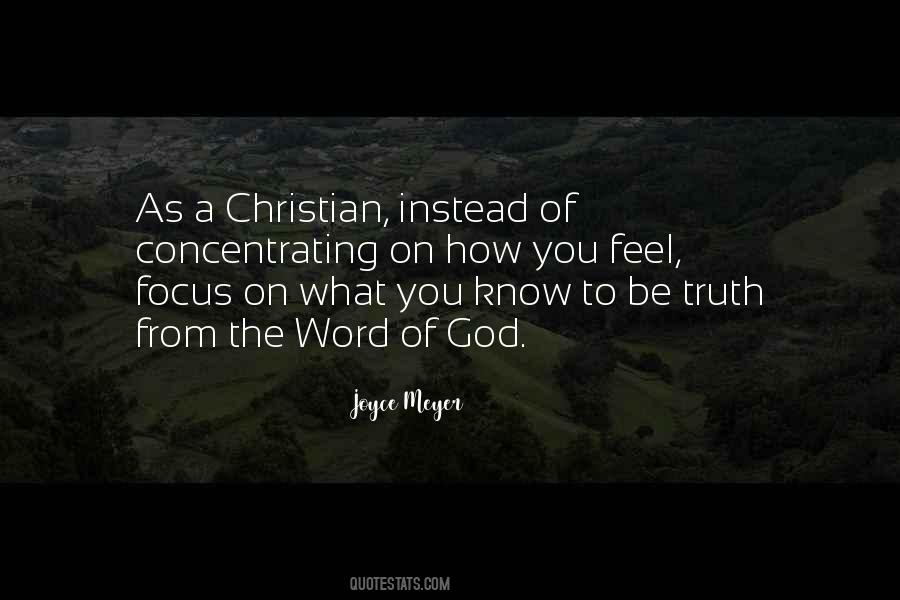 Focus God Quotes #258237
