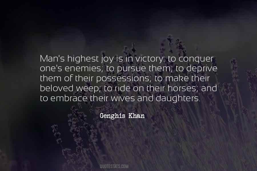 Conquer Your Enemies Quotes #1156540