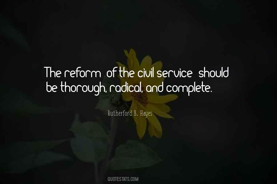 Civil Service Reform Quotes #1328360