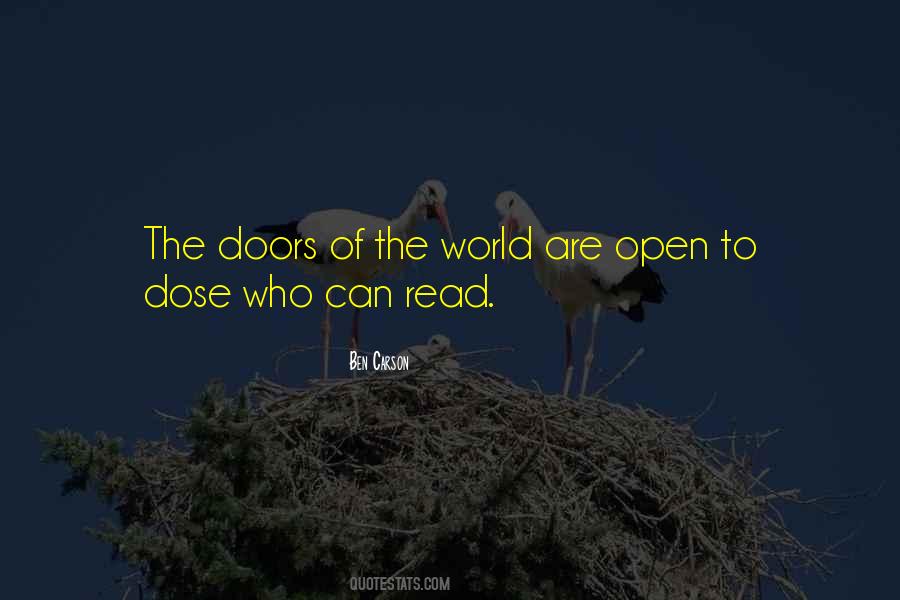 Doors Are Open Quotes #594062