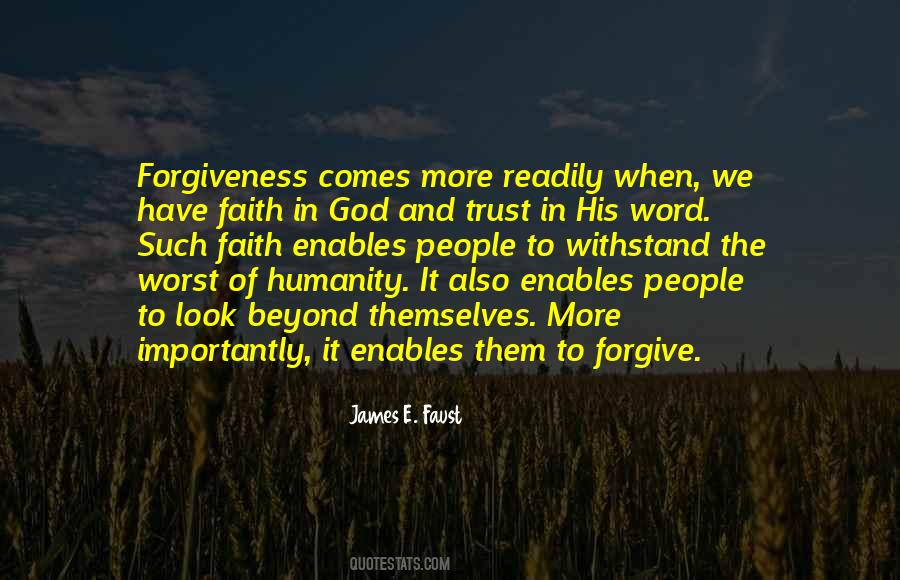 Trust Forgiveness Quotes #1529395